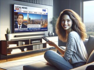 how to get local news on smart tv