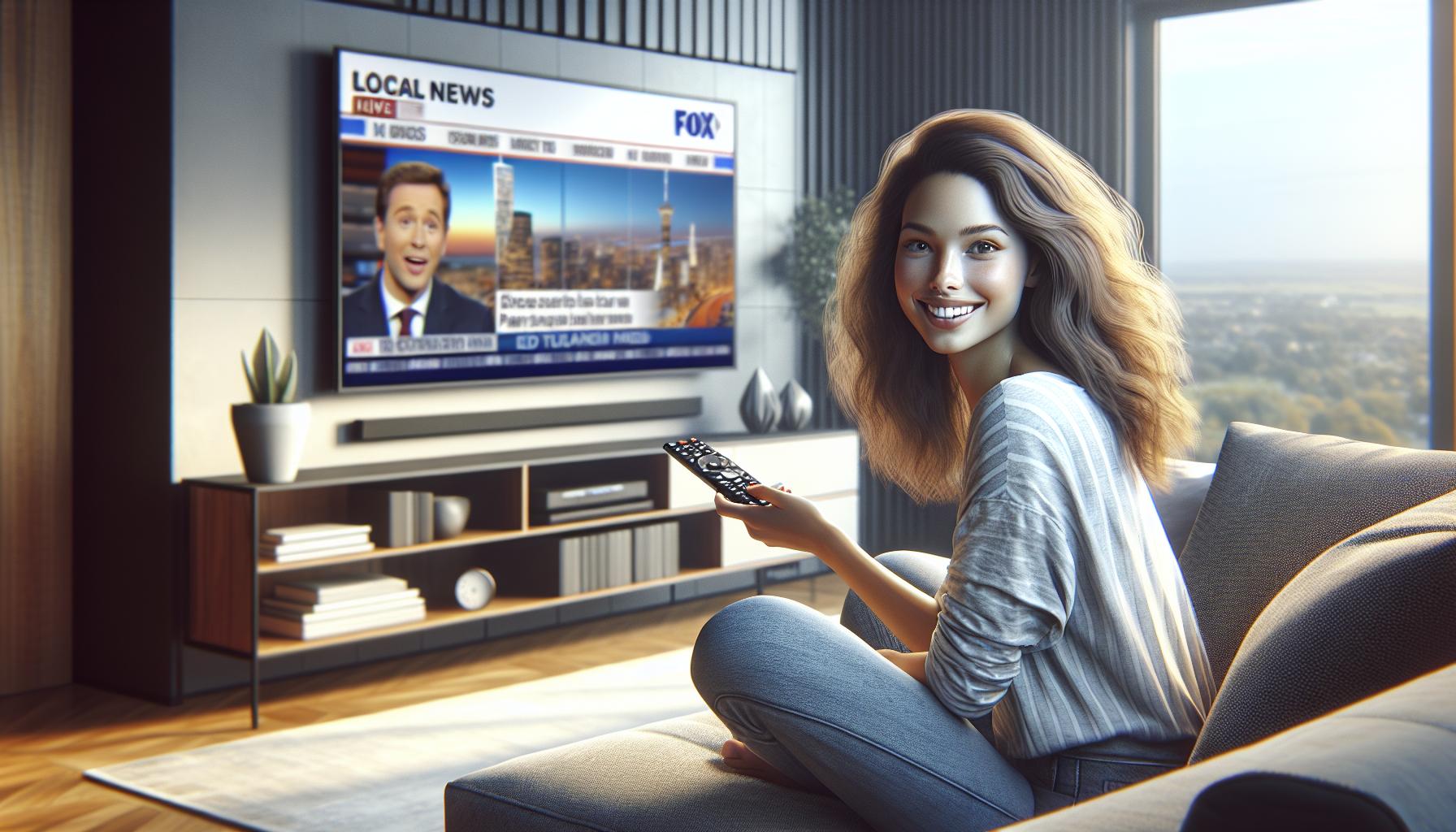 how to get local news on smart tv